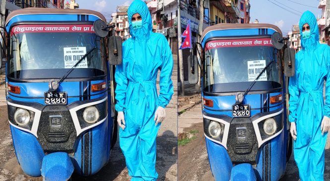 कोभिडका बिरामी बोक्न ‘अटो एम्बुलेन्स’ सञ्चालन