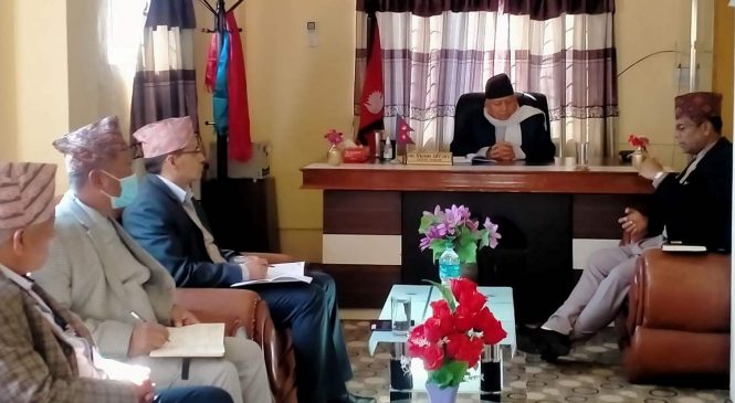 कर्णालीका मुख्यमन्त्री शाहीले सरकारले गरेका कामबारे प्रदेश प्रमुखलाई जानकारी गराए